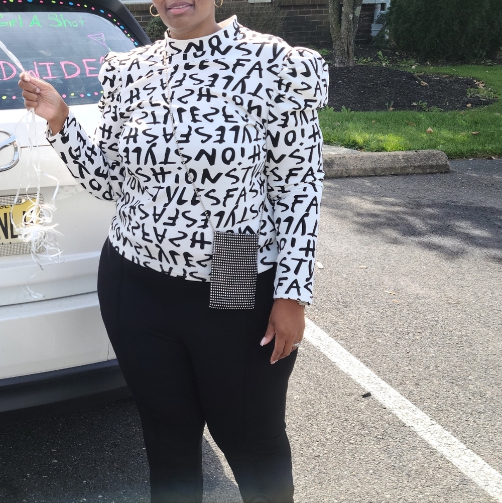 Stylish Black and White Party Jacket